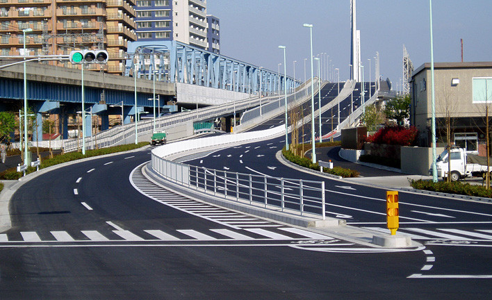 荒川横断橋梁(仮称)街路築造工事その3 イメージ